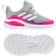adidas Infant FortaRun Elastic Lace Top Strap - Grey Two/Cloud White/Shock Pink