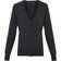 Premier Button Through Long Sleeve V-Neck Knitted Cardigan - Charcoal