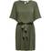 Jacqueline de Yong Amanda 2/4 Belt Dress - Green/Kalamata