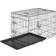 tectake Dog Cage with Two Door 89x65cm