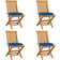 vidaXL 43040 4-pack Garden Dining Chair
