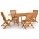vidaXL 3059585 Patio Dining Set, 1 Table incl. 4 Chairs