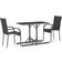 vidaXL 3072452 Patio Dining Set, 1 Table incl. 2 Chairs