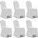 vidaXL 279090 12-pack Loose Chair Cover White