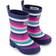 Hatley Stripes Matte Rain Boots - Navy