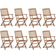 vidaXL 3075084 8-pack Garden Dining Chair