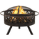 vidaXL Rustic Fireplace with Fire Fork XXL