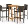 vidaXL 3067957 Outdoor Bar Set, 1 Table incl. 4 Chairs