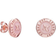 Ted Baker Mini Button Earrings - Rose Gold/Baby Pink