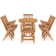 vidaXL 3059971 Patio Dining Set, 1 Table incl. 8 Chairs