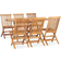 vidaXL 3059968 Patio Dining Set, 1 Table incl. 6 Chairs