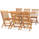 vidaXL 3059968 Patio Dining Set, 1 Table incl. 6 Chairs