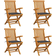 vidaXL 3065620 4-pack Garden Dining Chair
