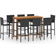 vidaXL 3068021 Outdoor Bar Set, 1 Table incl. 8 Chairs