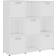 vidaXL Chipboard 802936 High Gloss White Book Shelf 90cm