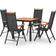 vidaXL 3070628 Patio Dining Set, 1 Table incl. 4 Chairs