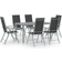vidaXL 3070635 Patio Dining Set, 1 Table incl. 6 Chairs