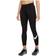 Nike Women's Sportswear Essential Mid-Rise Swoosh Leggings- Black/White
