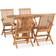 vidaXL 3059975 Patio Dining Set, 1 Table incl. 4 Chairs