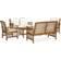 vidaXL 3057973 Outdoor Lounge Set, 1 Table incl. 2 Chairs & 2 Sofas