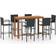 vidaXL 3068018 Outdoor Bar Set, 1 Table incl. 6 Chairs