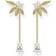 Thomas Sabo Leaves and Chain Large Earrings - Gold/Transparent