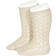 Condor Cotton Openwork Knee High Socks - Linen (25182_000_304)
