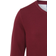 ASQUITH & FOX Cotton Blend V-Neck Sweater - Burgundy