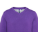 ASQUITH & FOX Cotton Blend V-Neck Sweater - Purple Heather