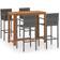 vidaXL 3068002 Outdoor Bar Set, 1 Table incl. 4 Chairs