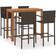 vidaXL 3068002 Outdoor Bar Set, 1 Table incl. 4 Chairs