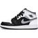 Nike Air Jordan 1 Mid GS - Black/White/Light Smoke Grey