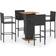 vidaXL 3064866 Outdoor Bar Set, 1 Table incl. 4 Chairs