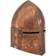 vidaXL Medieval Knight Helmet for Role-Playing Games Antique Steel