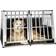 tectake Double Dog Cage with Slanted Back Wall without Partition 104x69cm