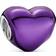 Pandora Metallic Heart Charm - Silver/Purple