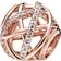 Pandora Sparkling & Polished Lines Charm - Rose Gold/Transparent