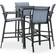 vidaXL 3073575 Outdoor Bar Set, 1 Table incl. 4 Chairs