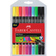 Faber-Castell Double Ended Felt Tip Pen Neon 10-pack