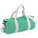 BagBase Plain Varsity Duffle Bag - Mint Green/Off White
