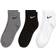 Nike Everyday Lightweight Ankle Socks 3-pack - Black/Grey/White