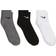 Nike Everyday Lightweight Ankle Socks 3-pack - Black/Grey/White