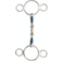 Shires Blue Sweet Iron Two Ring Gag With Lozenge