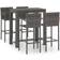 vidaXL 3064812 Outdoor Bar Set, 1 Table incl. 4 Chairs