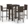 vidaXL 3064809 Outdoor Bar Set, 1 Table incl. 4 Chairs