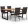 vidaXL 3070683 Patio Dining Set, 1 Table incl. 4 Chairs