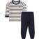 Petit Bateau Boy's Organic Cotton Pyjamas with Sailor Stripes - Marshmallow Smoking/Smoking Blue (A01DE01040)