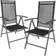 tectake Folding Chair in Aluminum 8-pack Garden Dining Chair