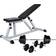 vidaXL Exercise Bench Set with Barbell and Dumbbells 60.5kg