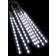 vidaXL Meteor Fairy Light 192 Lamps 8pcs